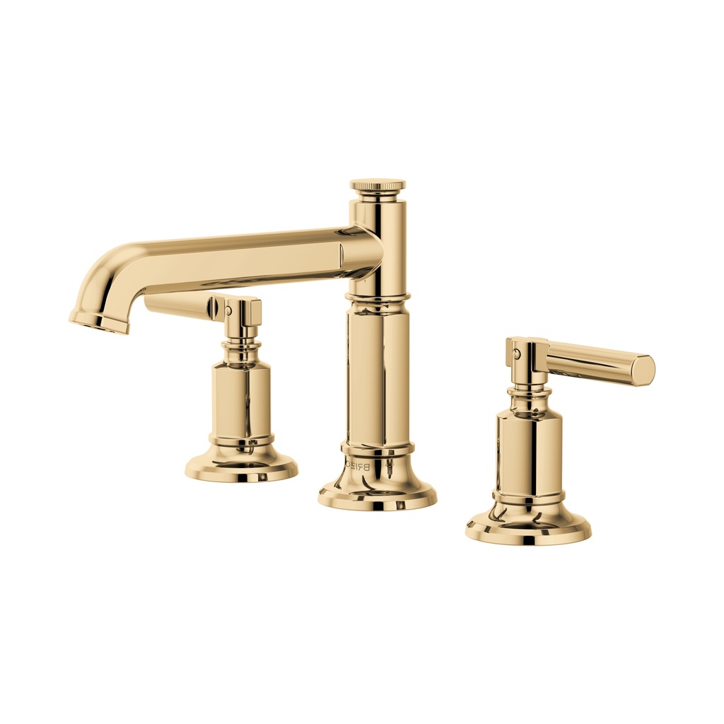 Brizo 65377LF-PGLHP-ECO Invari Widespread Lavatory With Mid-Rise Column Spout 1.2