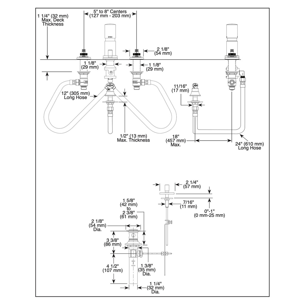 Brizo 68498-PCLHP Levoir Bidet