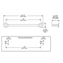 Brizo 691806-PC Kintsu 18" Towel Bar