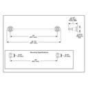 Brizo 691861-GL Rook 18" Towel Bar
