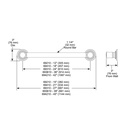 Brizo 69210-NK Bath Safety: Grab Bar - 12"