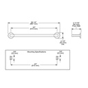 Brizo 692406-PC Kintsu 24" Towel Bar