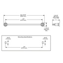 Brizo 692476-PG Invari 24" Towel Bar
