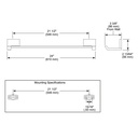 Brizo 692480-PC Siderna 24 In Towel Bar