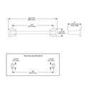 Brizo 692488-NK Vettis 24" Towel Bar