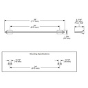 Brizo 692498-PN Levoir 24" Towel Bar