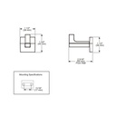 Brizo 693422-PC Single Robe Hook