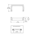 Brizo 693588-PC Vettis Double Robe Hook
