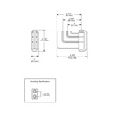 Brizo 693597-PN Levoir Hinged Robe Hook