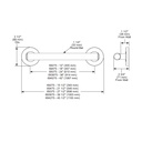 Brizo 693675-SL Contemporary Decorative Ada Grab Bar 36"