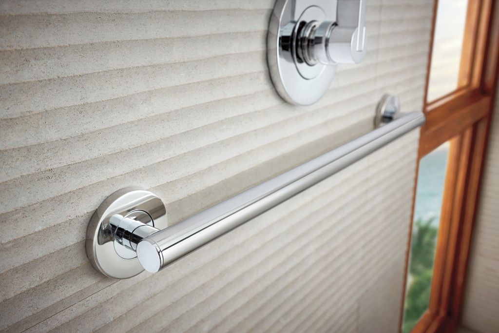 Brizo 69375-PC Bath Safety: Contemporary Grab Bar - 24"