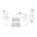 Brizo 694275-PC Contemporary Decorative Ada Grab Bar 42"