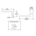 Brizo 694707-BNX Kintsu 8" Mini Pivoting Towel Bar