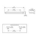 Brizo 694798-PN Levoir 8" Mini Towel Bar