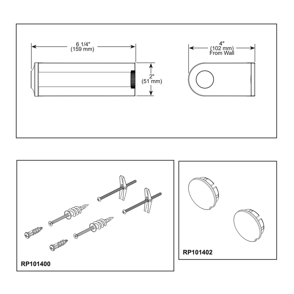 Brizo 695006-GL Kintsu Open Post Tissue Holder