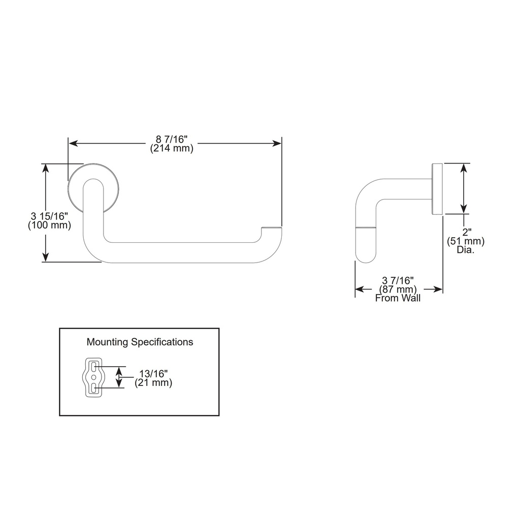 Brizo 695035-PN Litze Tissue Holder