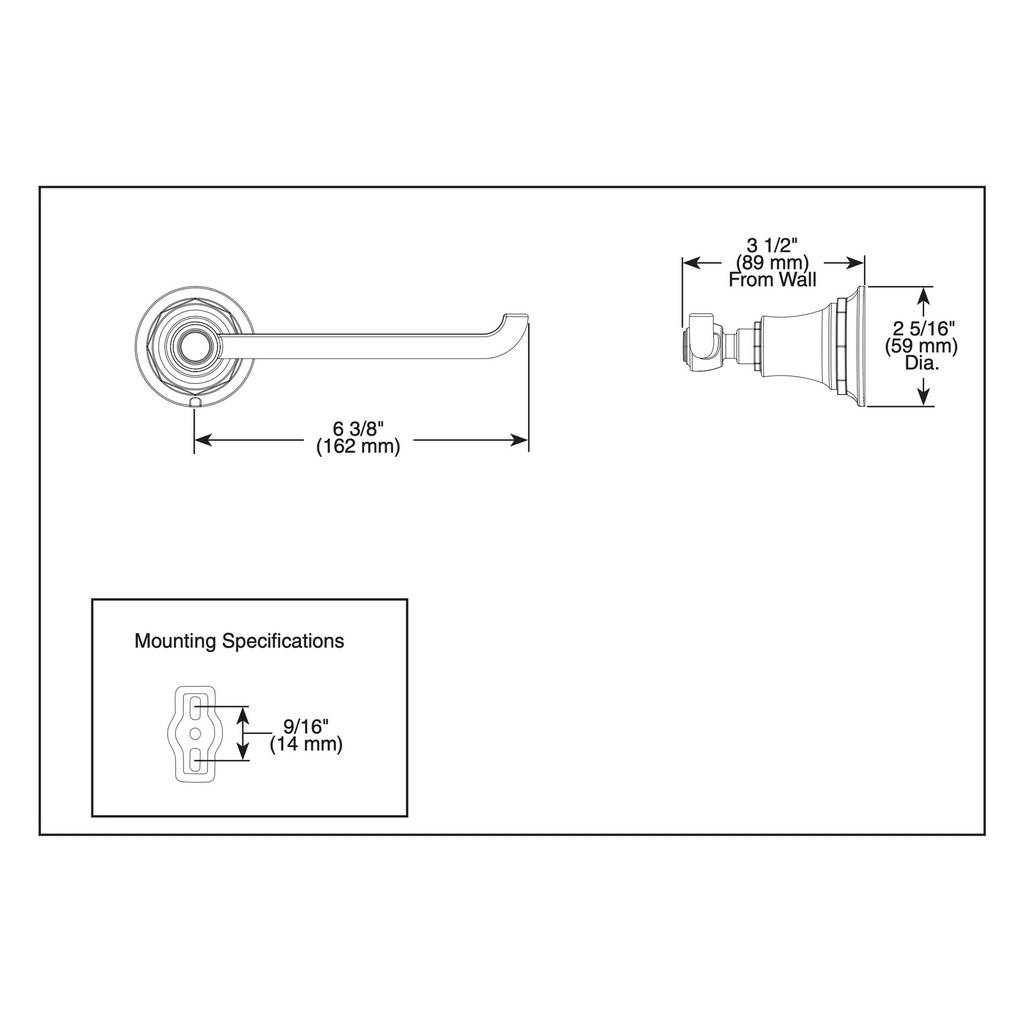 Brizo 695061-GL Rook Tissue Holder