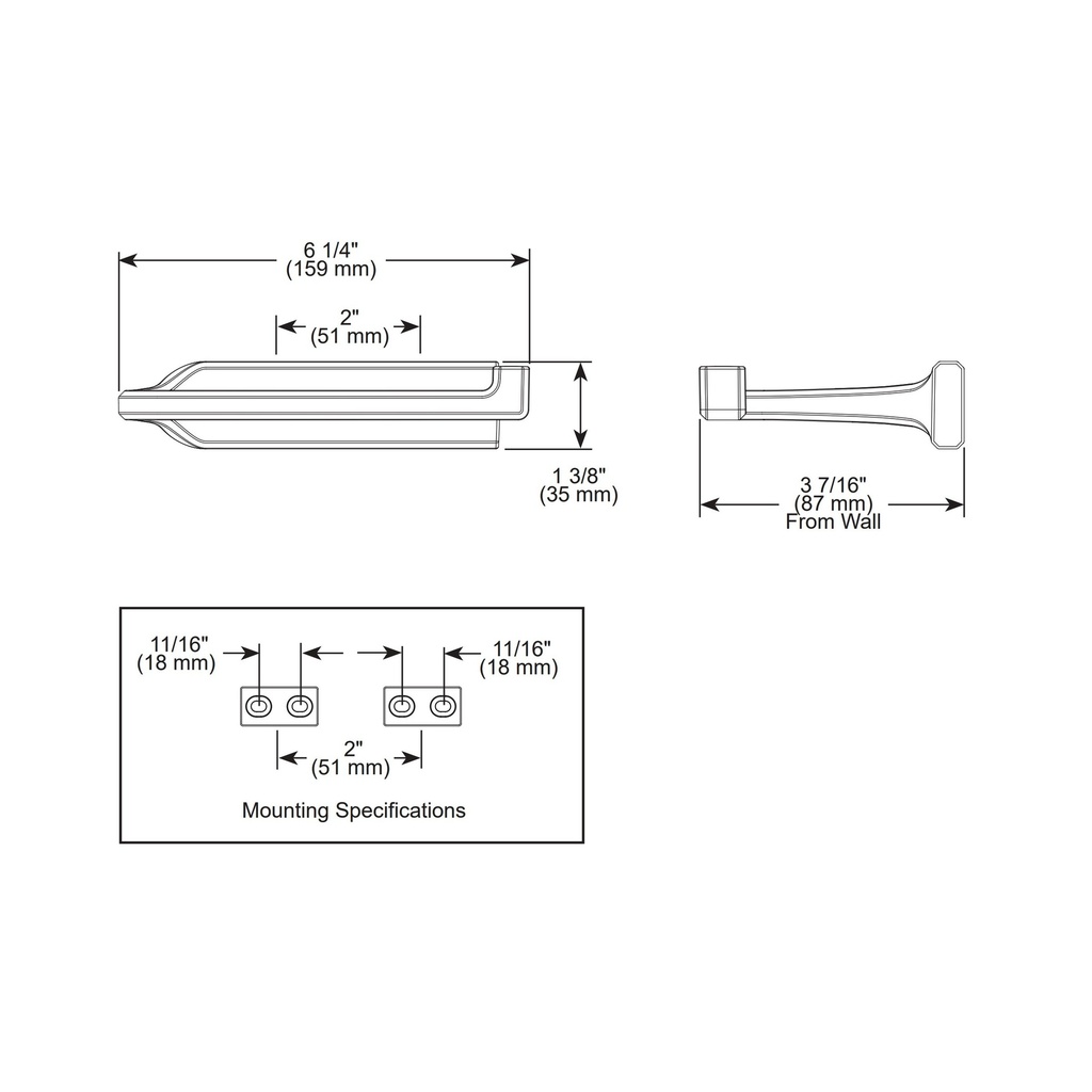 Brizo 695098-GL Levoir Tissue Holder