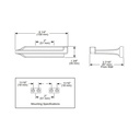 Brizo 695098-PC Levoir Tissue Holder Chrome