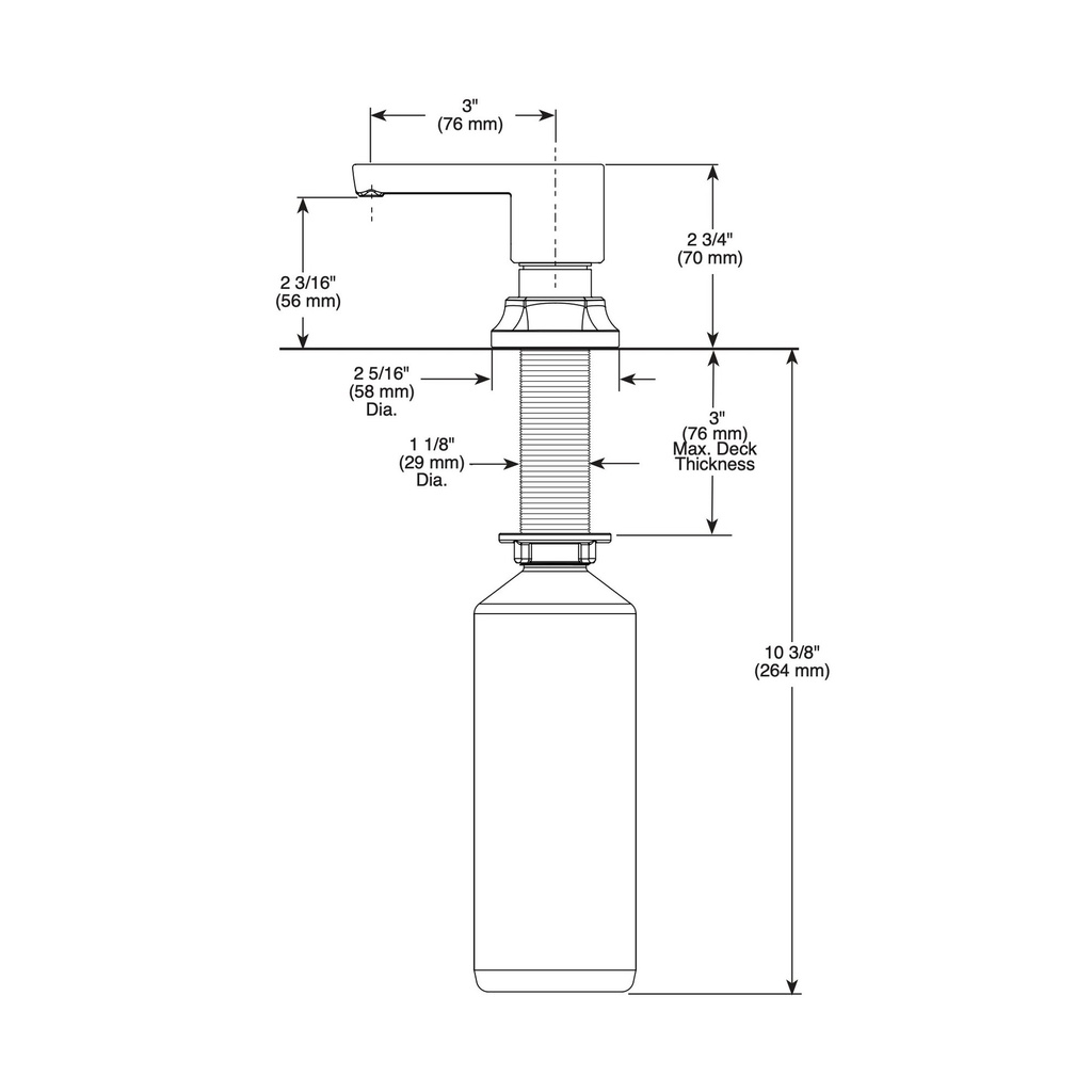 Brizo 695306-PC-L Soap Dispenser