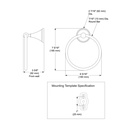 Brizo 69546-PN Traditional Towel Ring Pn