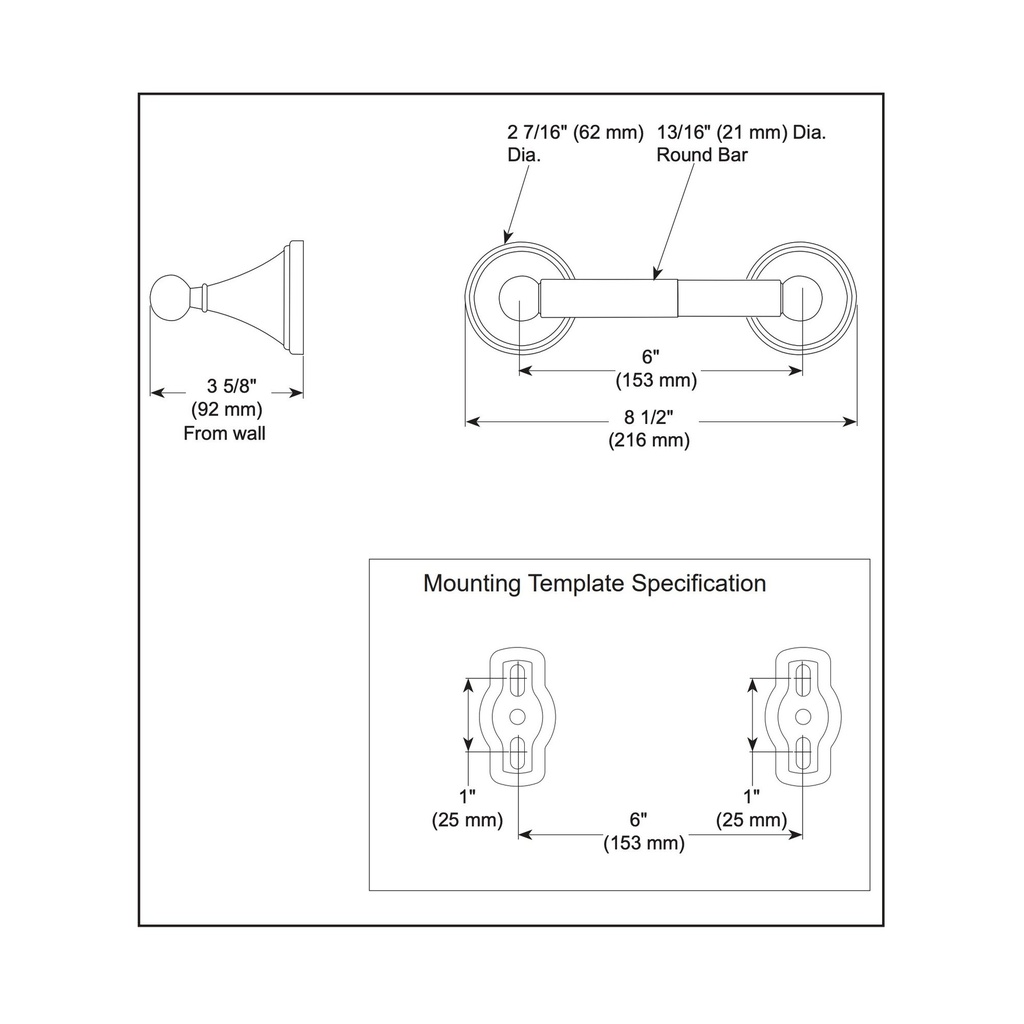 Brizo 69550-BN Traditional Tissue Paper Holder