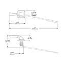 Brizo 696030-PC Virage Frontmount Flush-Lever