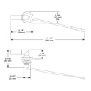 Brizo 696075-BN Contemporary Tank Lever - Front Mount