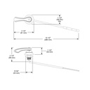 Brizo 696085-PN Charlotte Front Mount Tank Lever