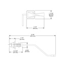 Brizo 696230-RB Virage Side Mount Flush-Lever