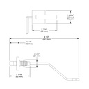 Brizo 696280-PC Siderna Side Mount Tank Lever