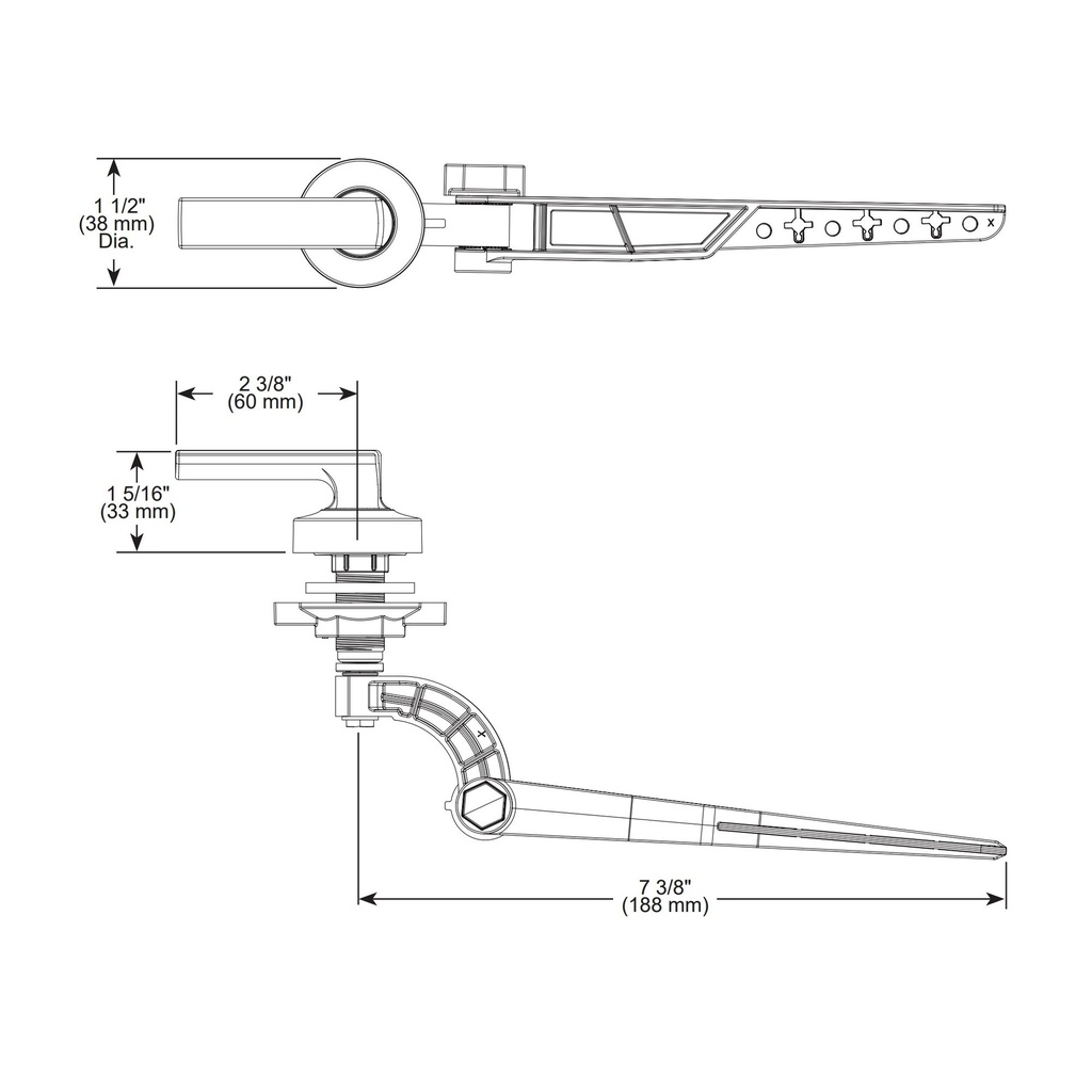 Brizo 696306-GL Kintsu Universal Tank Lever