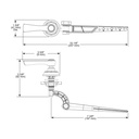 Brizo 696361-GL Rook Universal Tank Lever