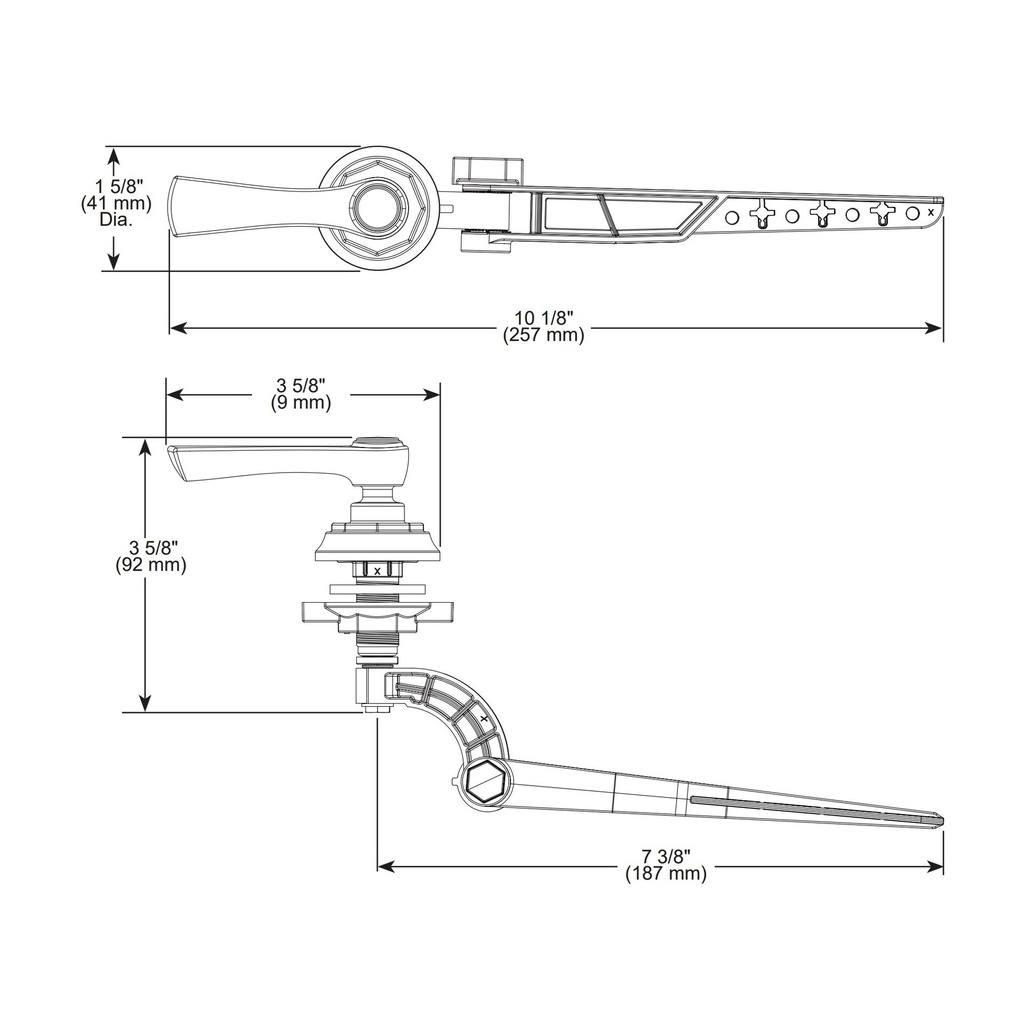Brizo 696361-NK Rook Universal Tank Lever