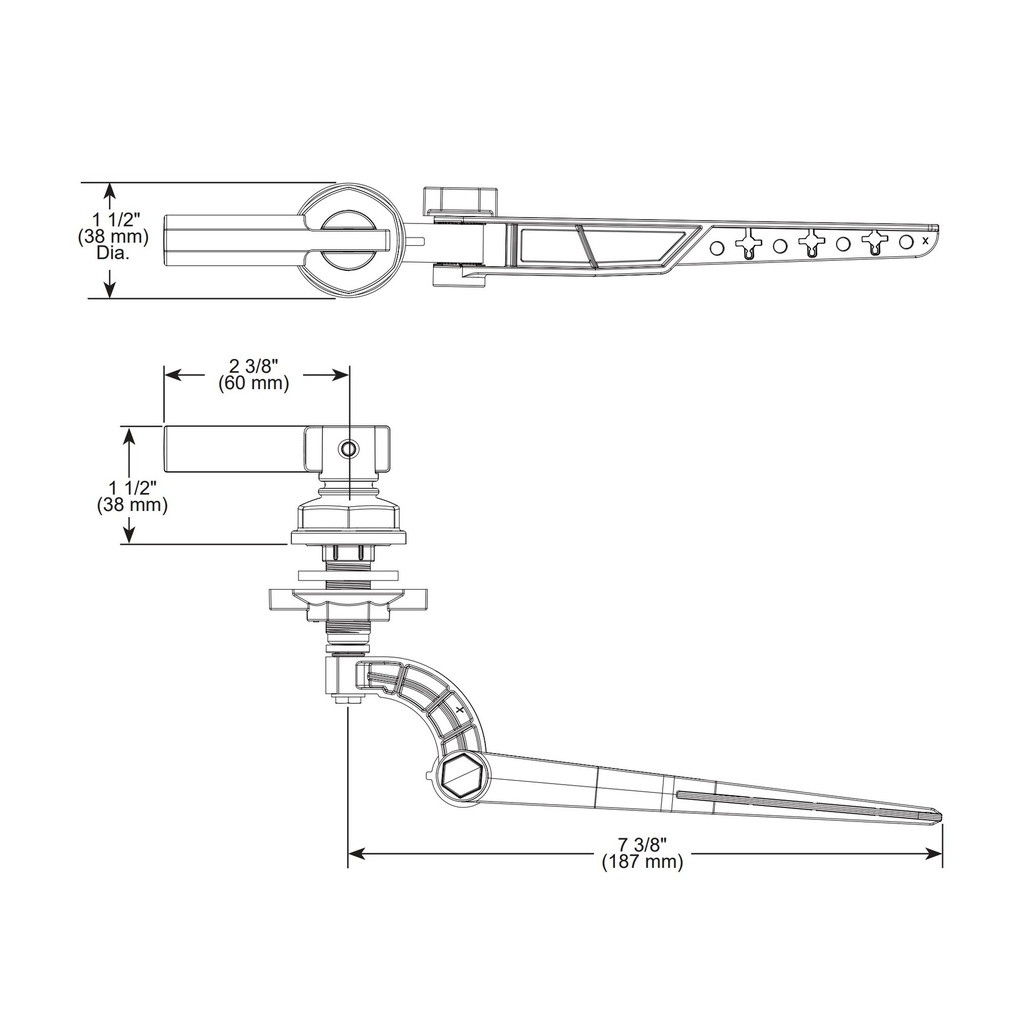 Brizo 696376-PC Invari Universal Tank Lever