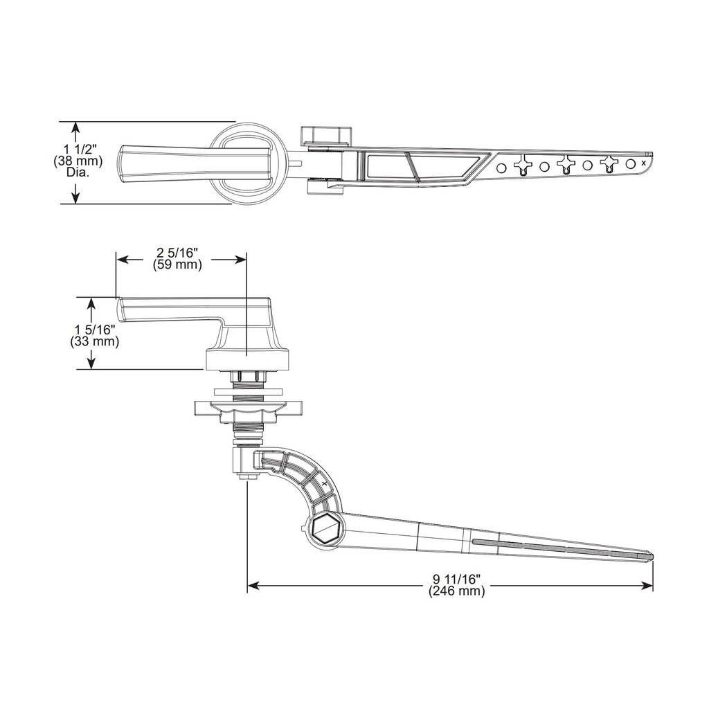 Brizo 696398-GL Levoir Universal Tank Lever