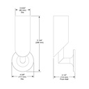 Brizo 697075-PC Contemporary Light - Single Sconce