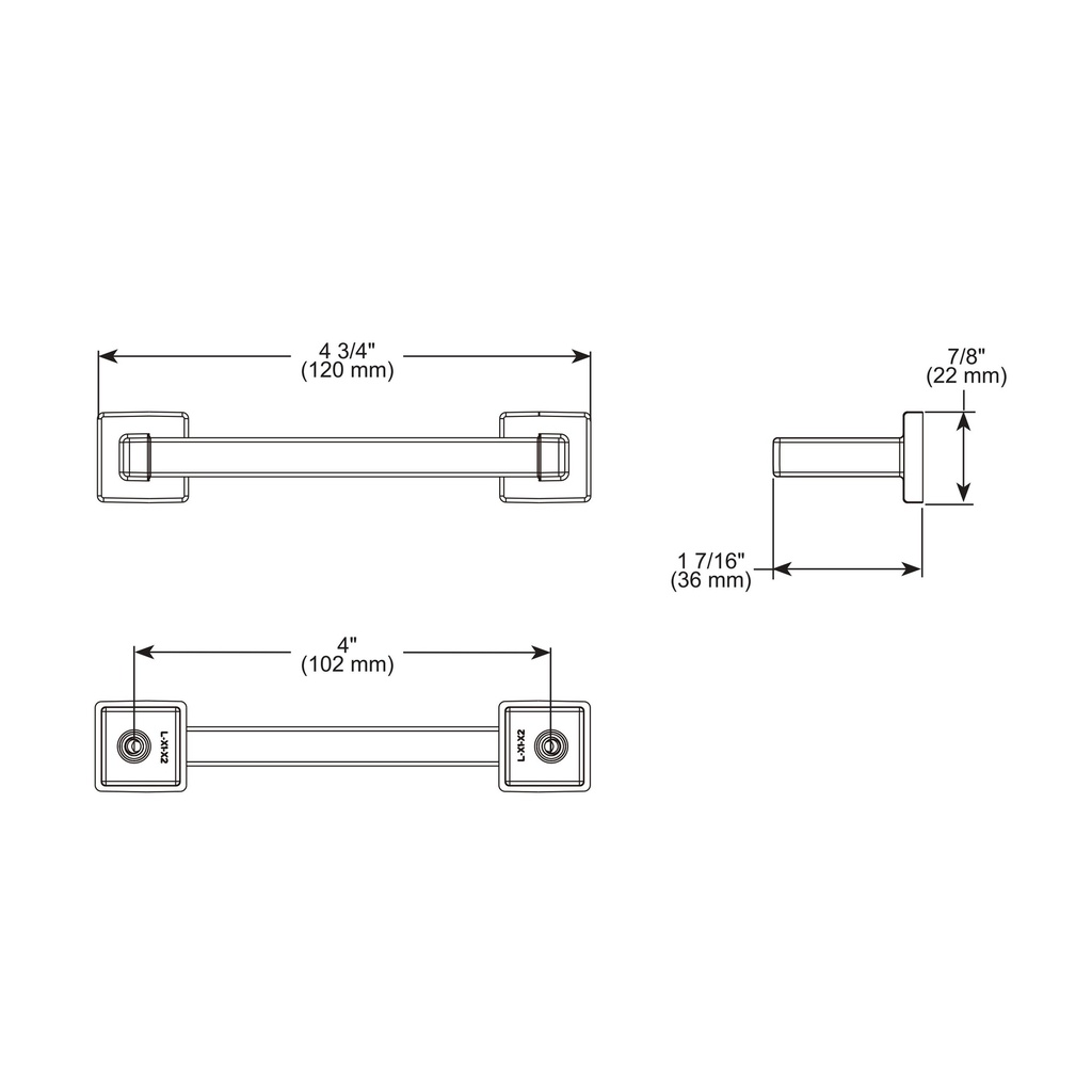 Brizo 699122-PNTK Drawer Pull
