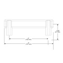 Brizo 699167-PC Allaria Drawer Pull