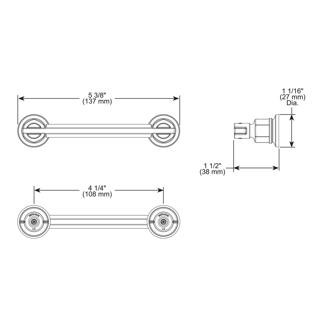 Brizo 699176-PG Invari Drawer Pull