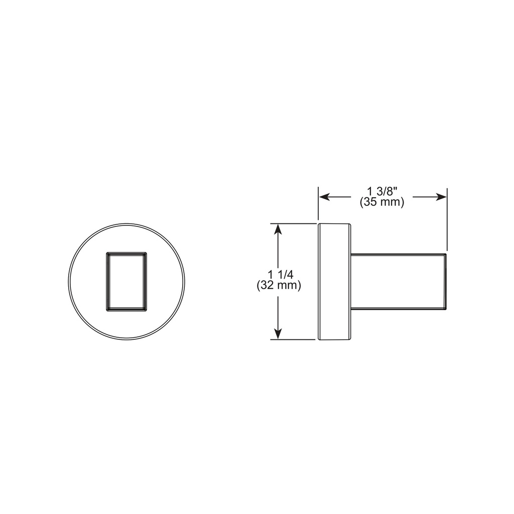 Brizo 699235-PN Litze Drawer Knob