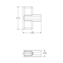 Brizo 699267-BL Allaria Drawer Knob