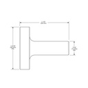 Brizo 699275-BL Contemporary Drawer Knob