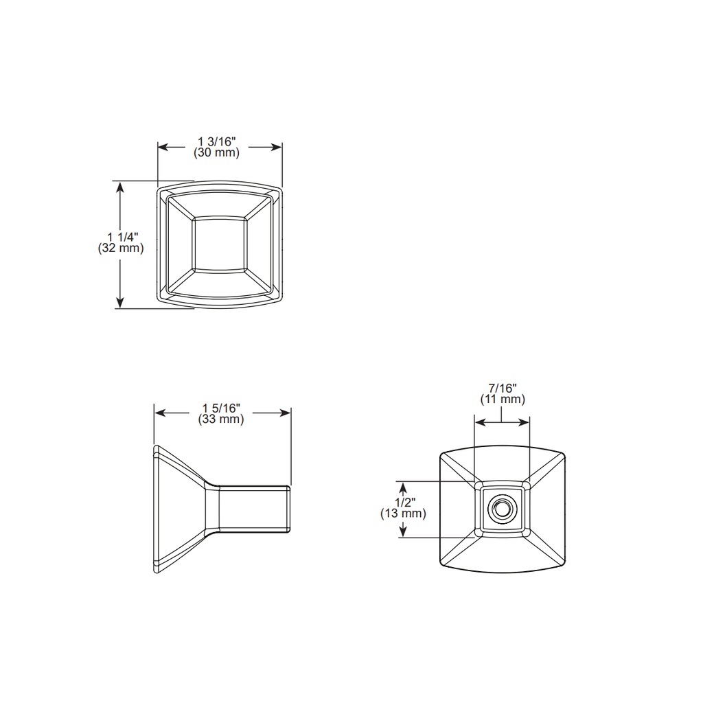Brizo 699288-PC Vettis Drawer Knob