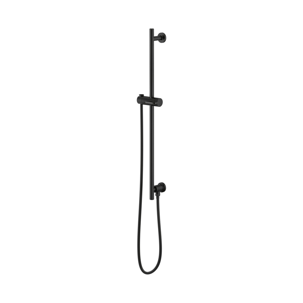 Brizo 74792-BL Universal Showering Euro Rd Slidebar W/Hose Matte Black