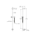 Brizo 74792-SL Universal Showering Euro Rd Slidebar W/Hose