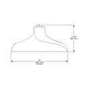 Brizo 81330-BN-2.5 Siderna H2Okinetic Square Raincan Sho Werhead