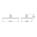 Brizo 81380-BN-2.5 Rectangular Raincan Showerhead