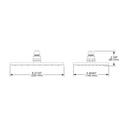 Brizo 81380-BL Siderna Rectangular Raincan Showerhead
