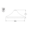 Brizo 81385-BN-2.5 Rsvp H2Okinetic Square Raincan Sho Werhead